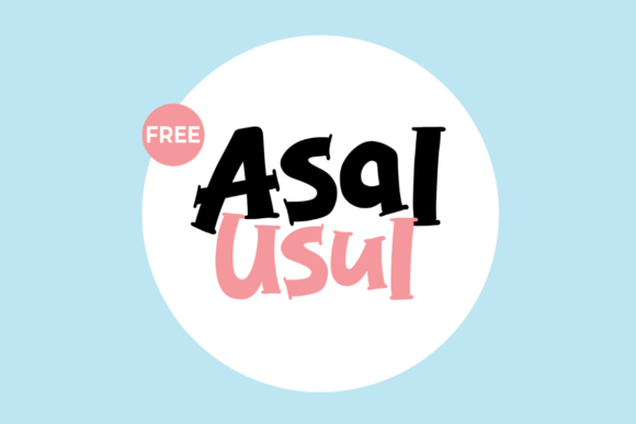 Asal Usul: A Cute Display Font for Creative Projects