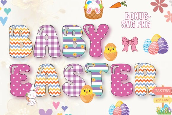 Baby Easter Font for Creative Projects