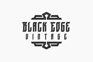 Black Edge Vintage: A Bold Font for Impactful Campaigns