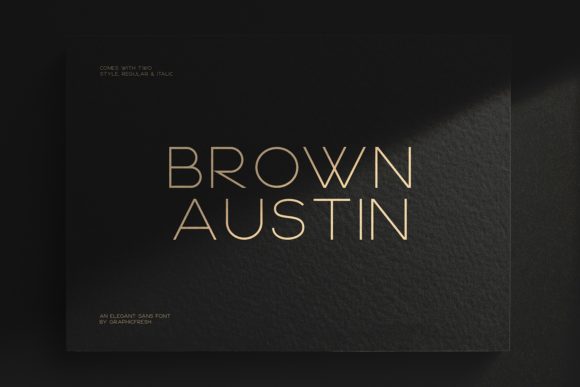 Brown Austin Font Review