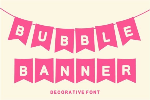 Bubble Banner Font for Creative Brands
