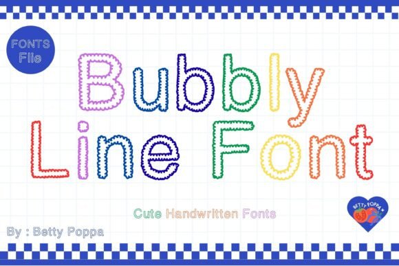 Bubbly Line: A Playful Font for Creative Projects
