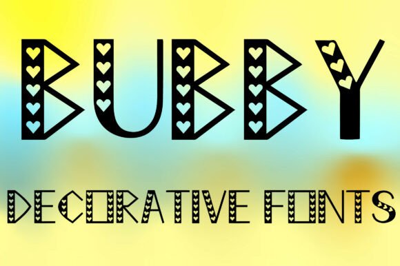 Bubby: A Sweet Typeface for Creative Projects