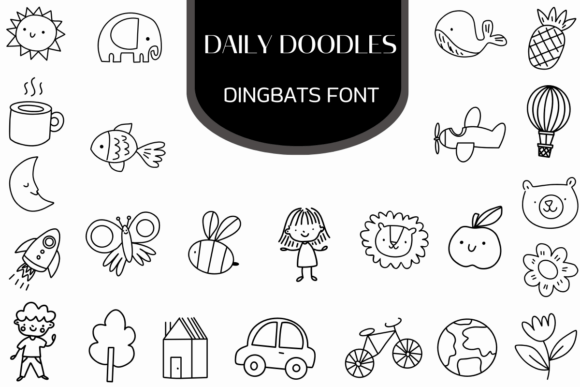 Daily Doodles: A Charming Font for Creative Projects
