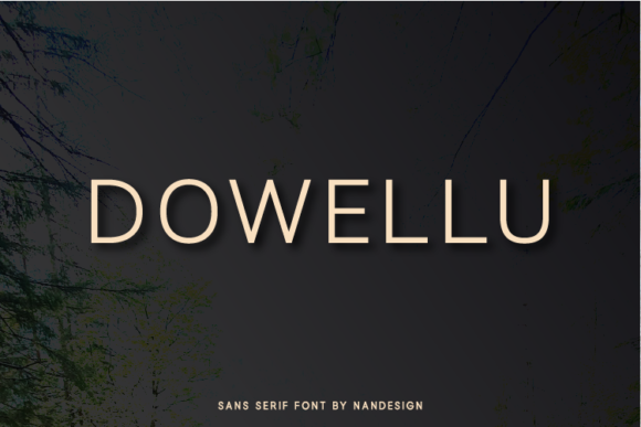 Dowellu: A Modern Sans Serif Font