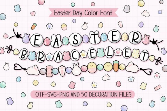 Easter Bracelet Font for Creative Projects