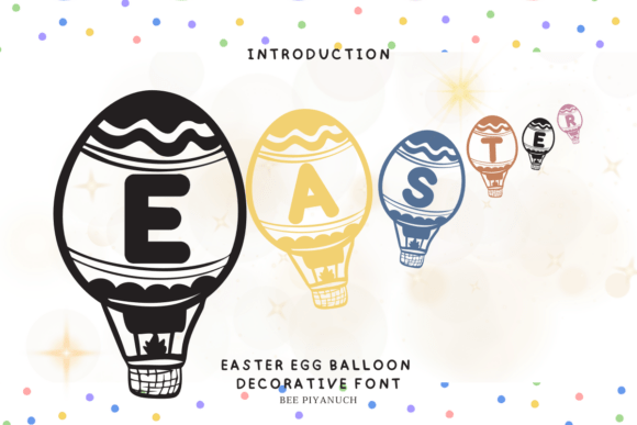 Easter Egg Balloon Font