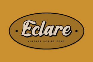 Eclare: A Vintage Script Font