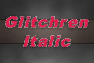 Glitchren Italic: A Bold Font for Creative Makers