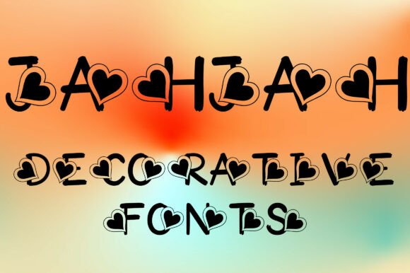 Jahjah: A Sweet Heart Font for Creative Projects