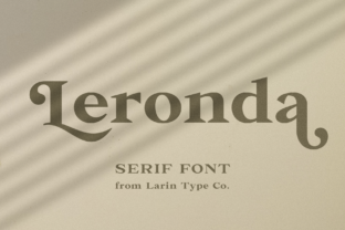 Leronda: A Vintage Serif Font