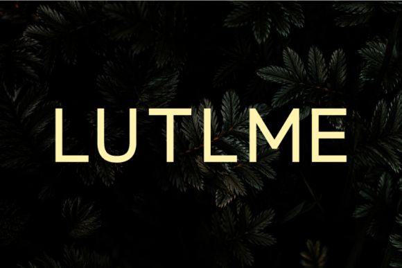 Lutlme: A Modern Sans Serif Font