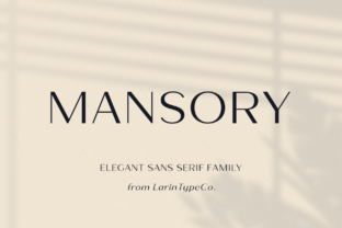 Mansory: A Versatile Sans Serif for Creative Projects