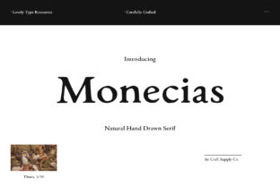 Monecias: A Serif Font for Elegant Design