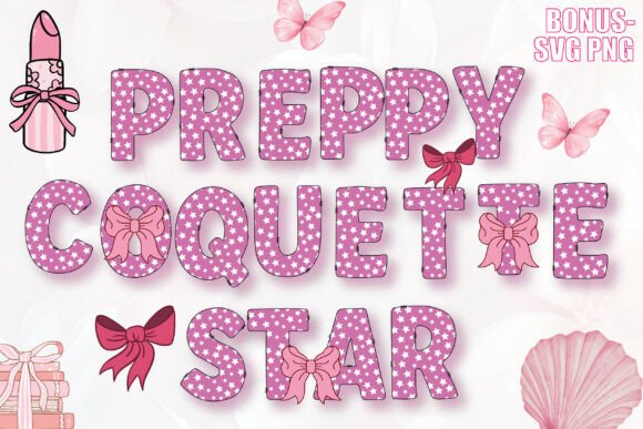 Preppy Coquette Star Font