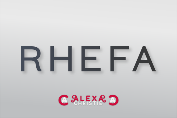 Rhefa: A Modern Sans Serif Font