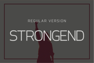 Strongend Regular: A Professional Font for Small Businesses