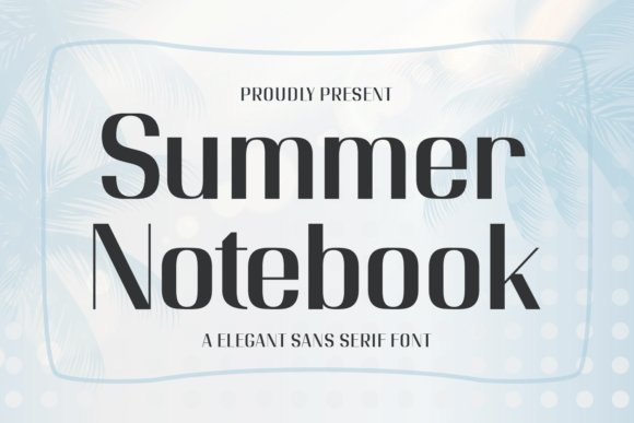 Summer Notebook Font for Campaigns