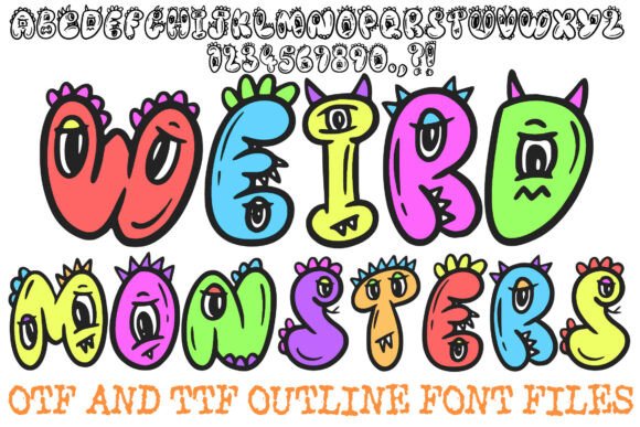 Weird Monsters Font: Playful Typography for Creative Projects